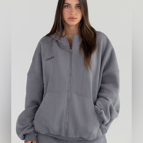 Comfort | Tops | Comfort Cozy Oversized Hoodie Gray | Poshmark